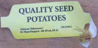 Quality Seed Potato Label
