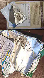 paper seed packs with foil packs insides & glossy foil packs