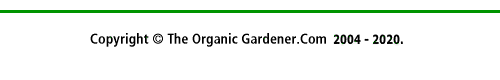 Footer for The Organic Gardener on gardening gift basket